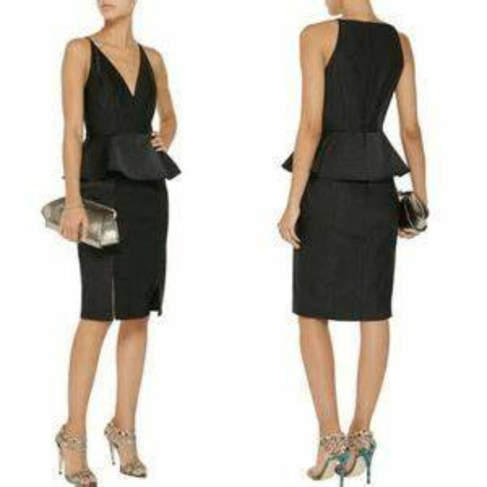 Badgley Mischka Cocktail Peplum Dress Size 12